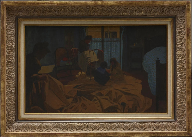 La Lingère, Blåa rummet - Félix Vallotton