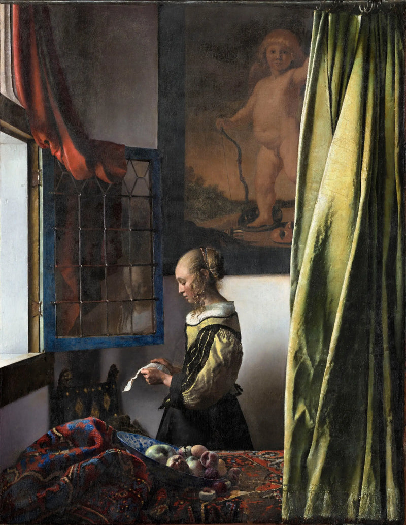 Läsande kvinna vid fönstret - Johannes Vermeer