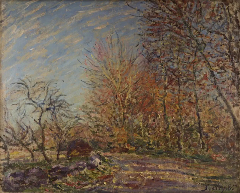 Skogsbrynet i Fontainebleau - Alfred Sisley
