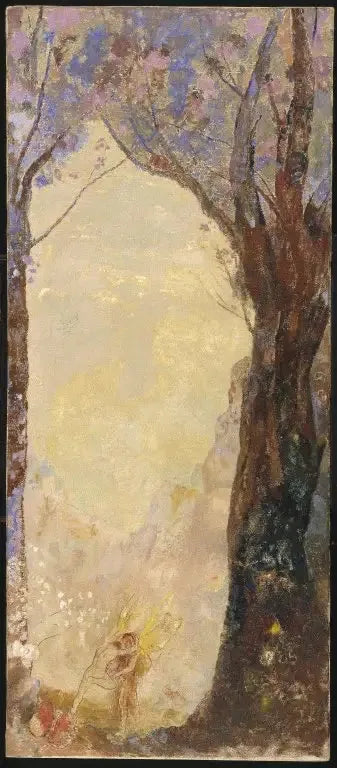 Jakobs kamp med ängeln - Odilon Redon