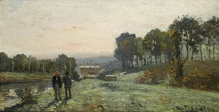 Marlymaskinen i Bougival - Camille Pissarro