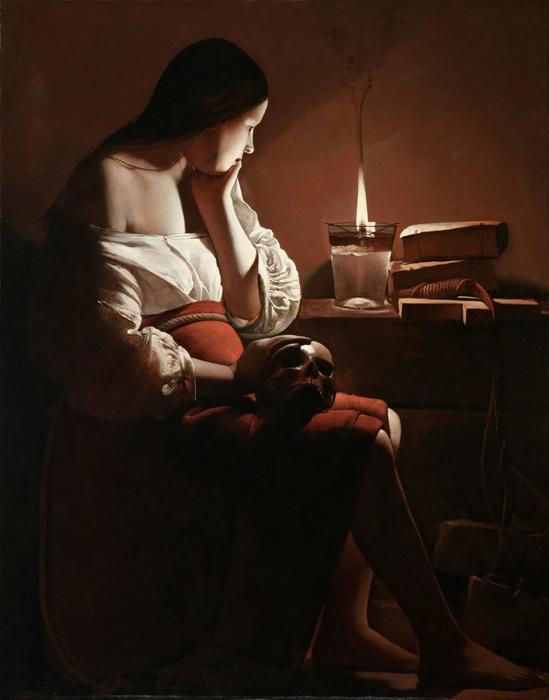 Madeleine med rökande flamma - Georges de La Tour
