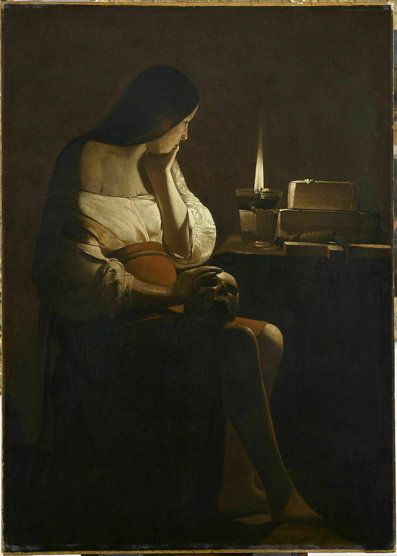 Madeleine med nattlampa - Georges de La Tour