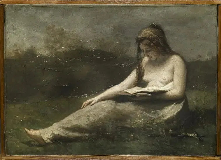 Madeleine som läser - Jean-Baptiste Camille Corot