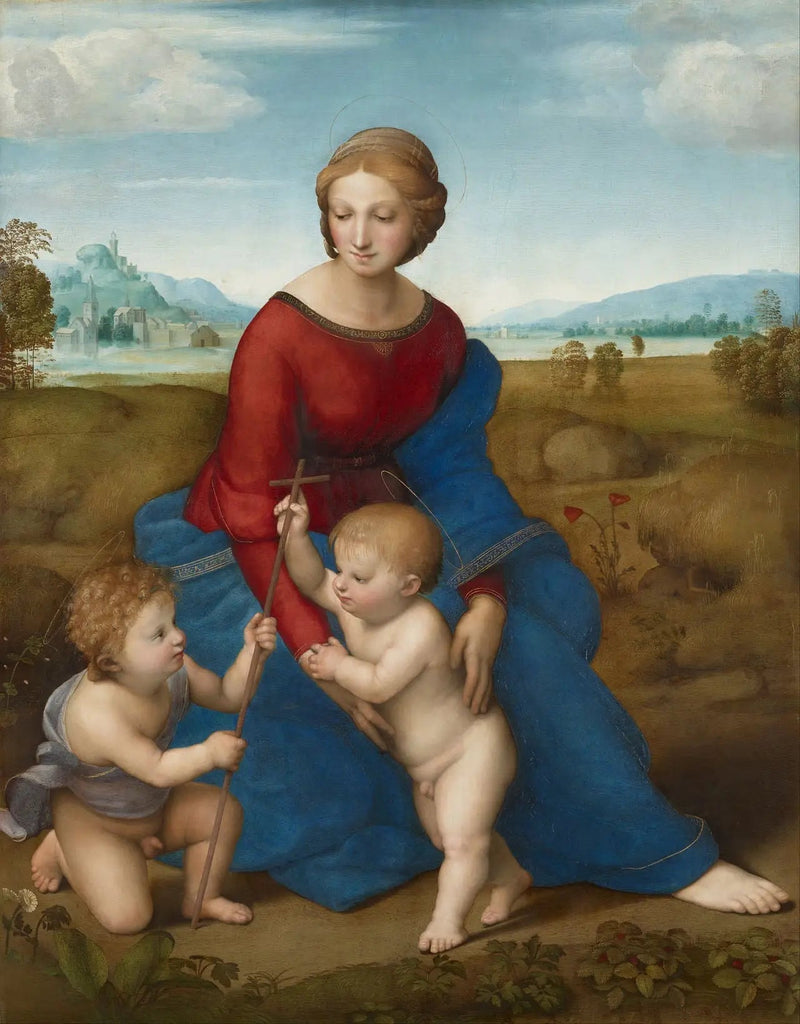 Madonnan på ängen - Raphael Sanzio