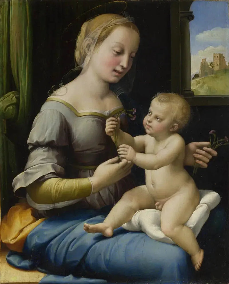 Madonnan med nejlikor - Raphael Sanzio