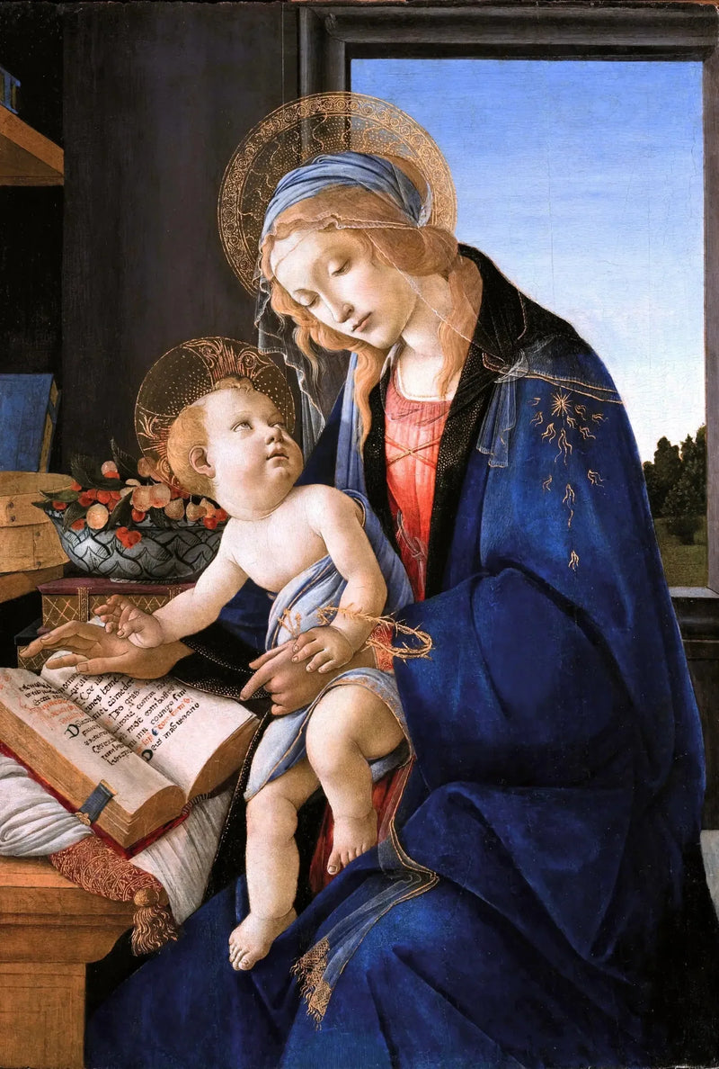 Madonnan med boken - Sandro Botticelli