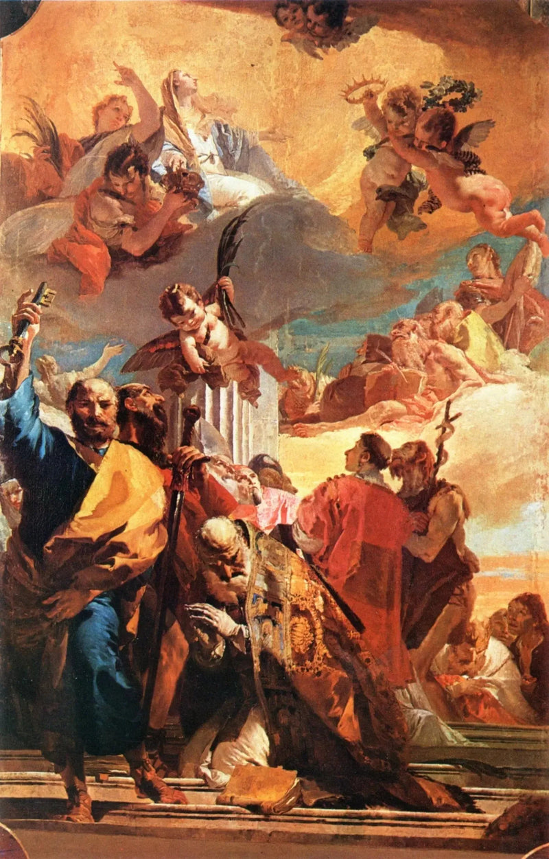 Madonna i härlighet med helgonen - Giovanni Battista Tiepolo