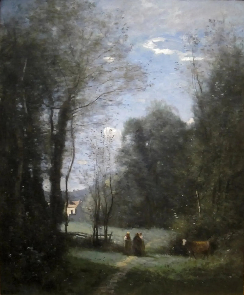 Det vita huset i Sèvres - Jean-Baptiste Camille Corot