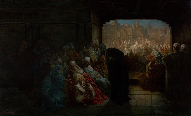 Kajafas hus - Gustave Doré