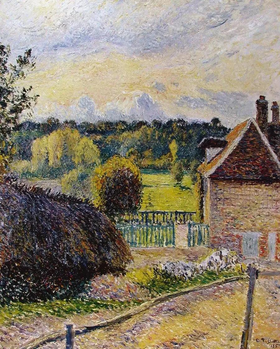 Galenskapens hus i Éragny - Camille Pissarro