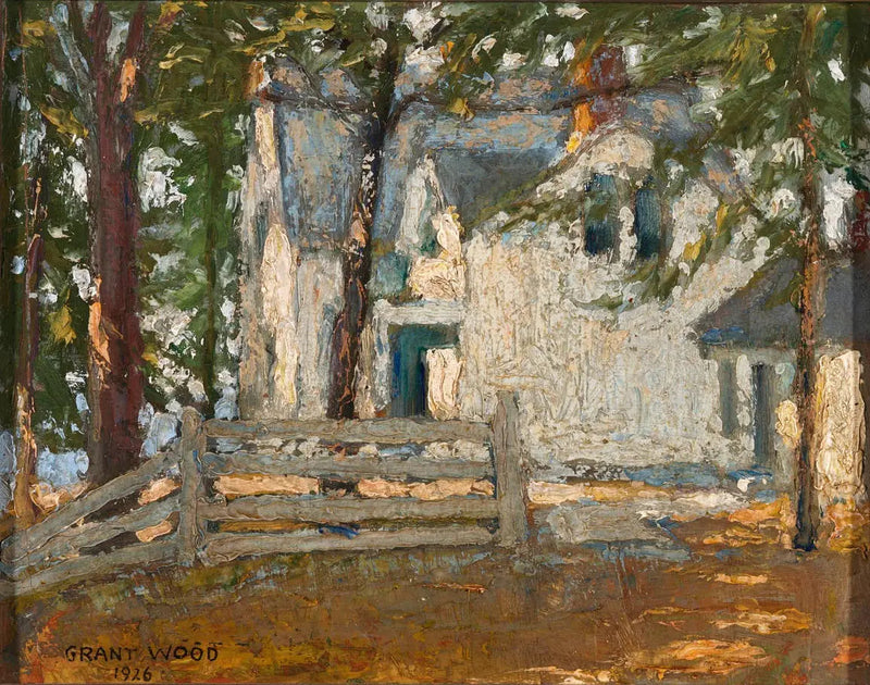 Farmors hus Wood - Grant Wood