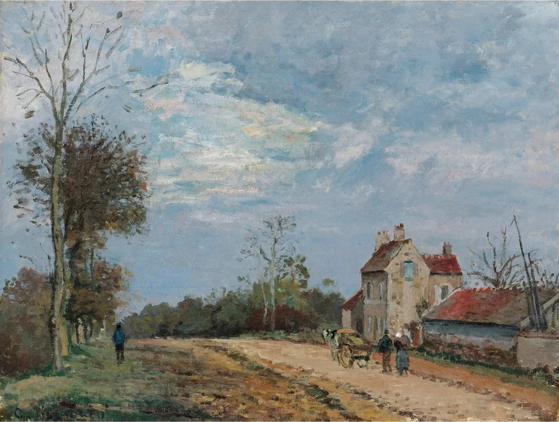 Herr Musys hus, väg till Marly, Louveciennes - Camille Pissarro