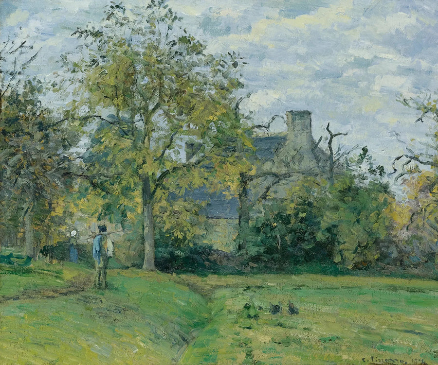 Piettes hus i Montfoucault - Camille Pissarro