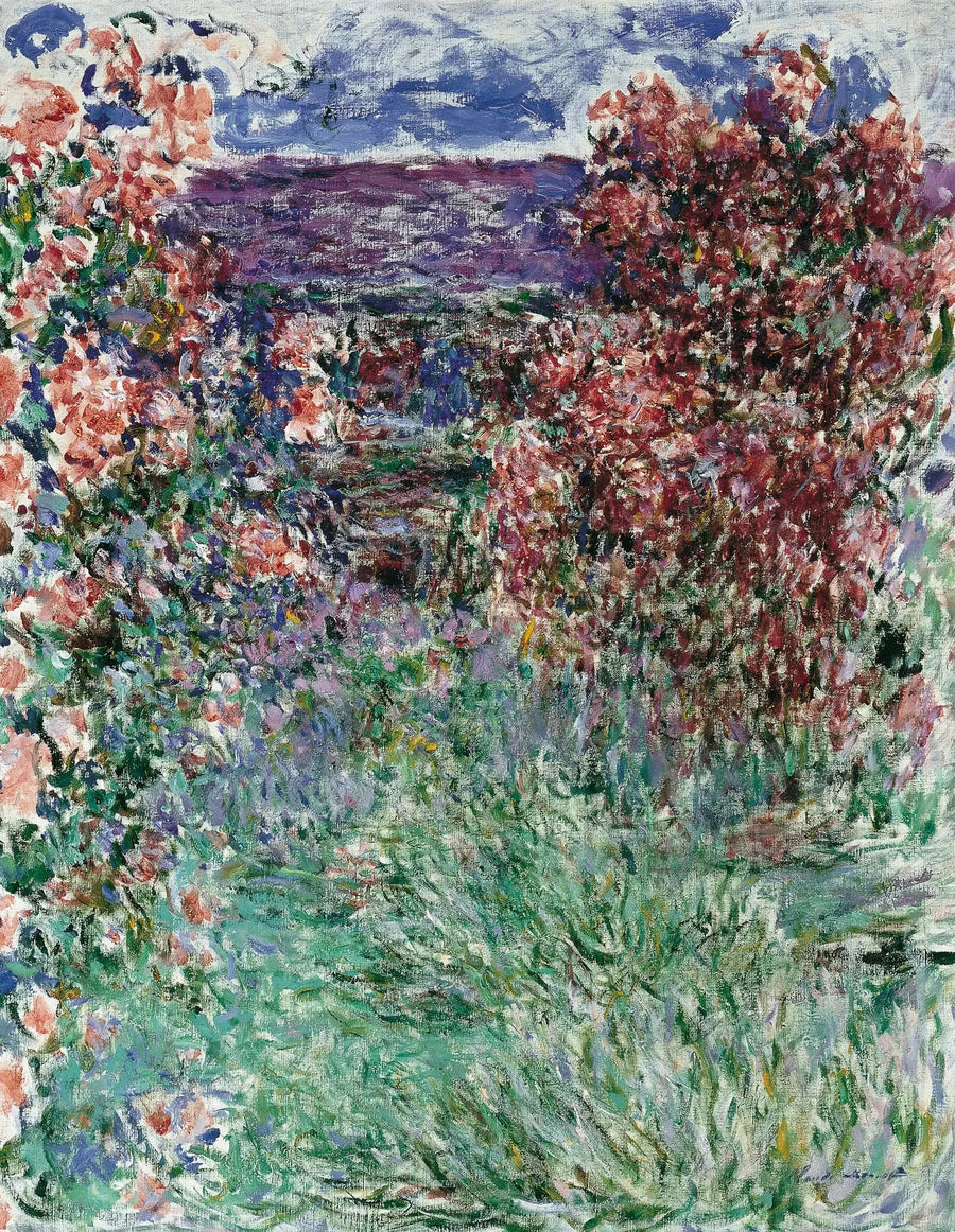 Huset bland rosorna - Claude Monet