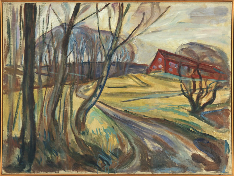 Det röda huset - Edvard Munch