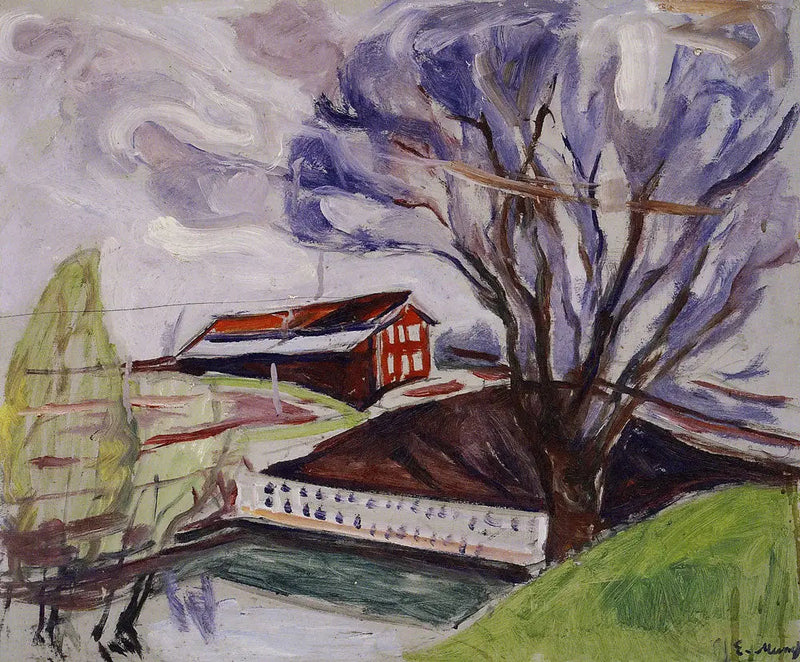 Det röda huset - Edvard Munch
