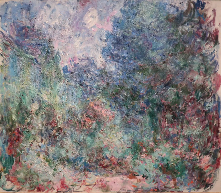 Huset sett från rosträdgården - Claude Monet