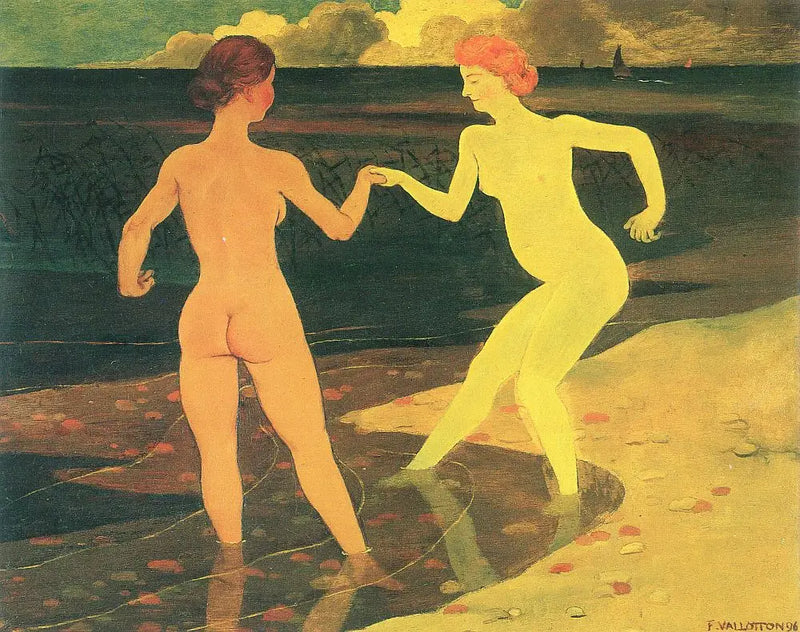 Lärarinnan och tjänsteflickan - Félix Vallotton