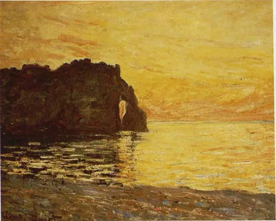 Reproduction du tableau « La Manne-Porte, Étretat - Claude Monet » par Alpha Reproduction en peinture à l’huile