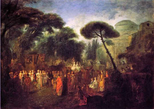Brud i byn - Antoine Watteau