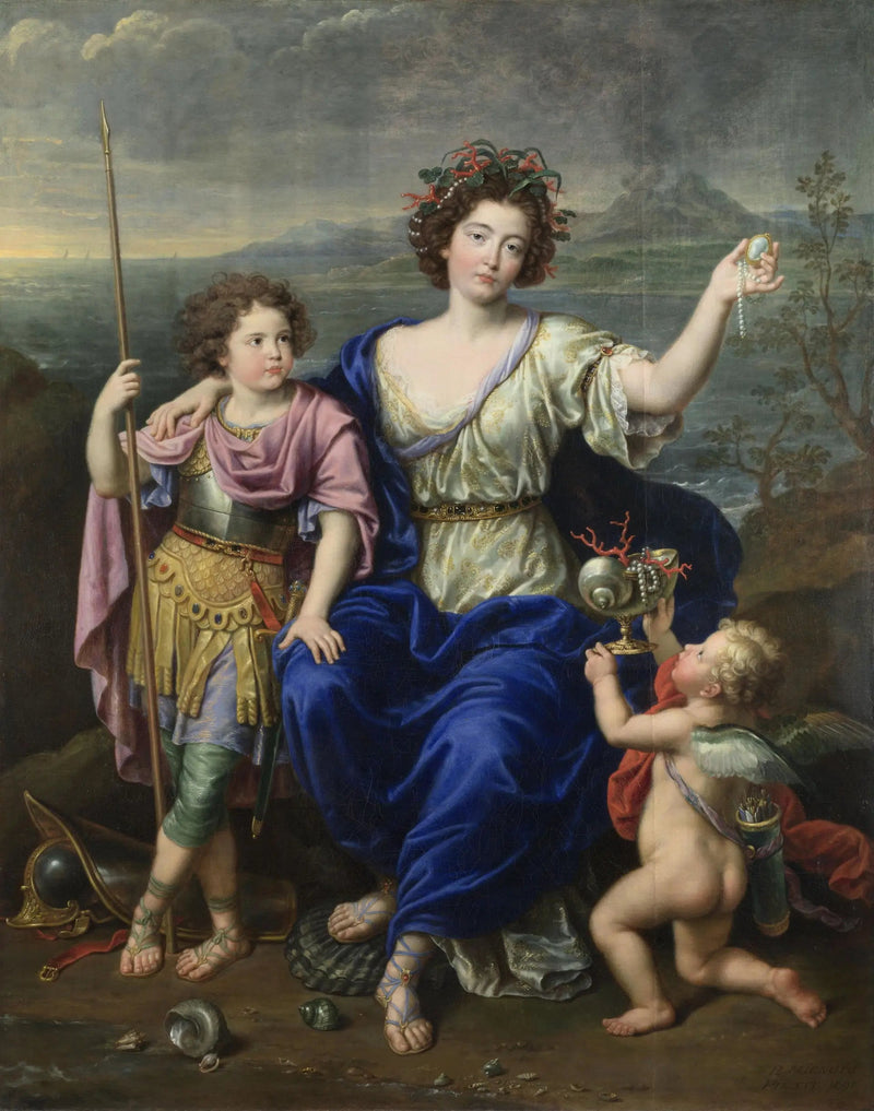Seignelays marquise och två av hennes söner - Pierre Mignard