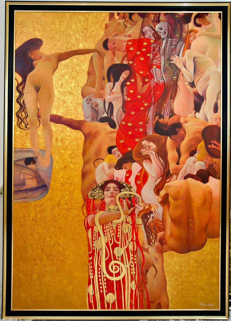 La Médecine – Ett Återuppfunnit Verk av Gustav Klimt av Master Apollon | 180 x 270 cm