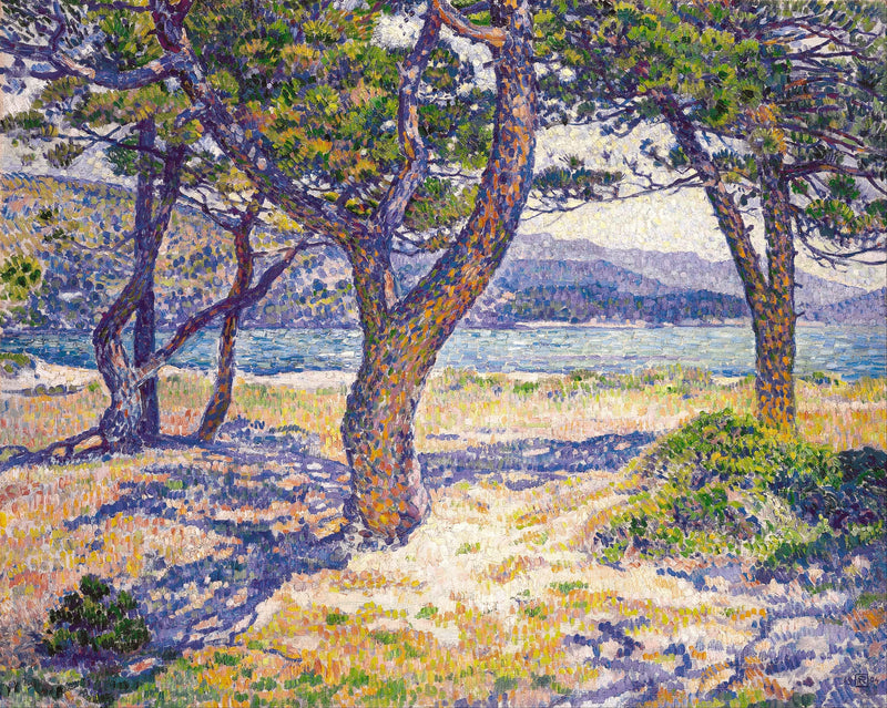 Medelhavet vid Lavandou - Théodore van Rysselberghe