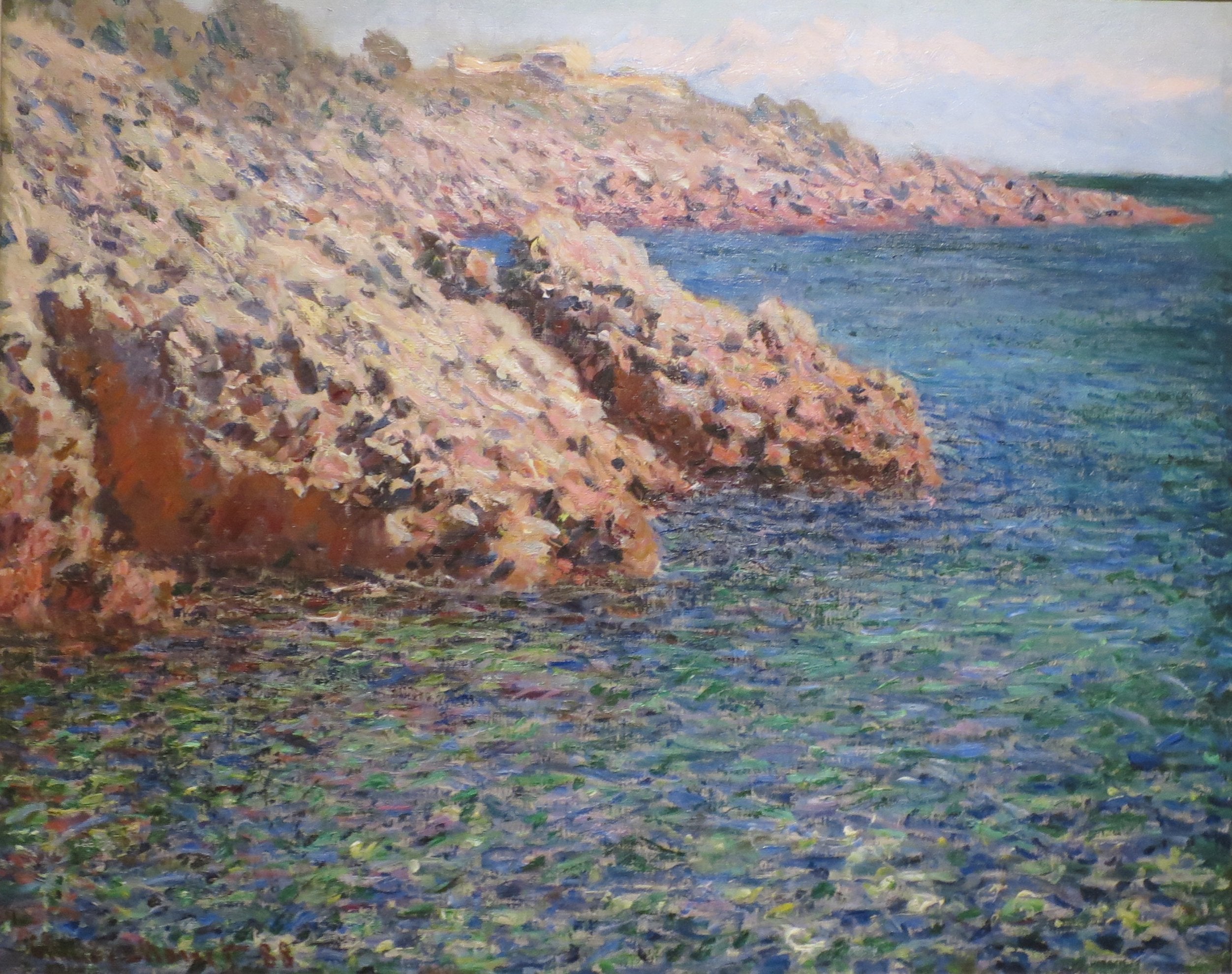 Reproduction du tableau « La Méditerranée (Cap d'Antibes) - Claude Monet » par Alpha Reproduction en peinture à l’huile