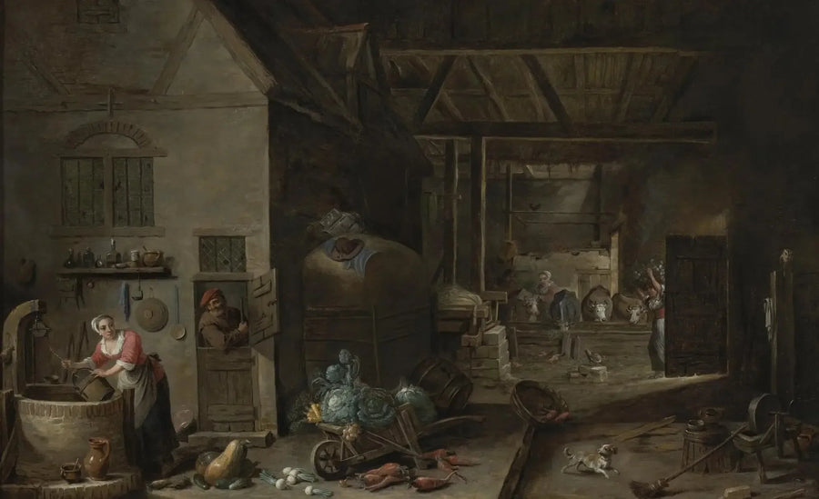 Den flamländska hushållerskan - David Teniers den yngre
