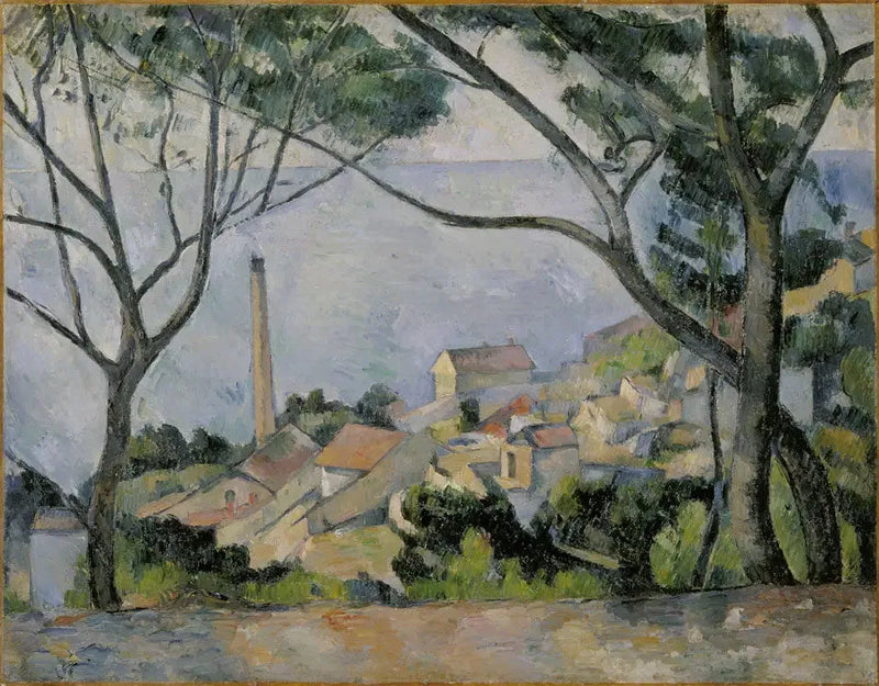 Havet vid L'Estaque - Paul Cézanne