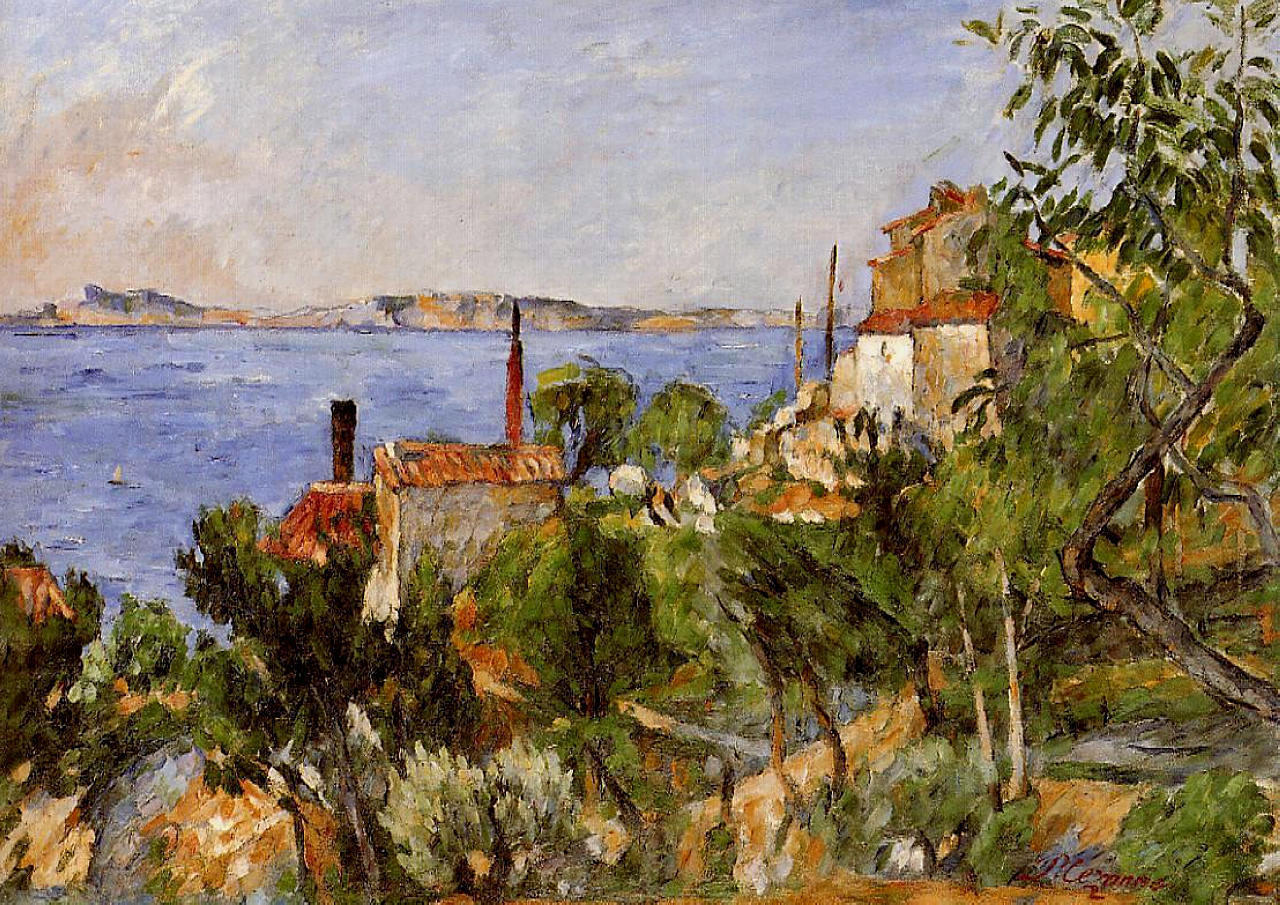 Havet vid L'Estaque - Paul Cézanne