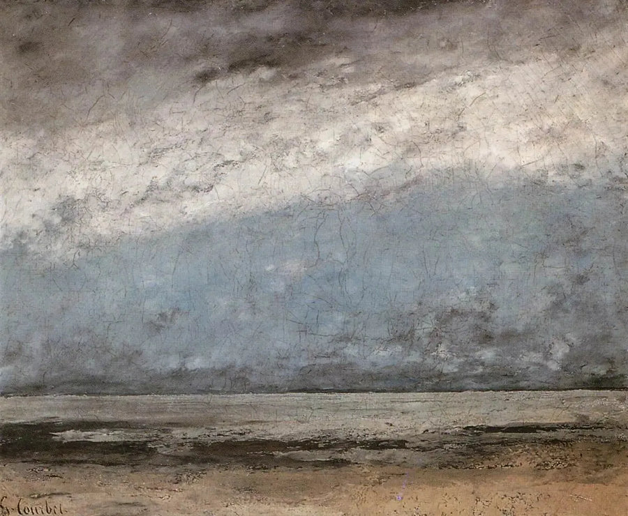 Havet nära Trouville - Gustave Courbet