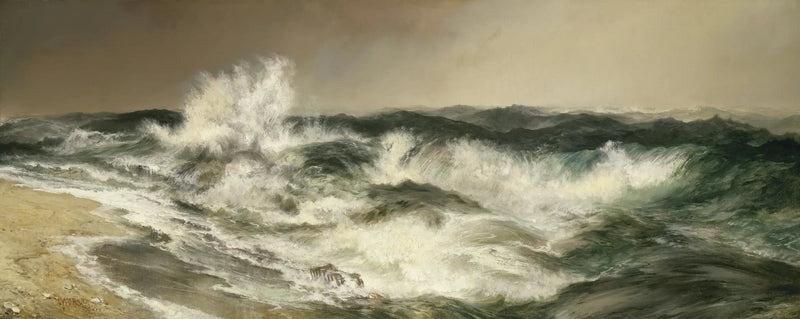 Det dånande havet - Thomas Moran