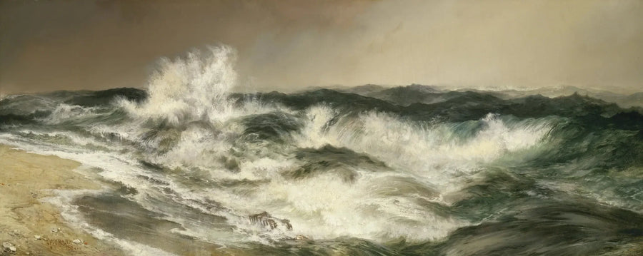 Det dånande havet - Thomas Moran
