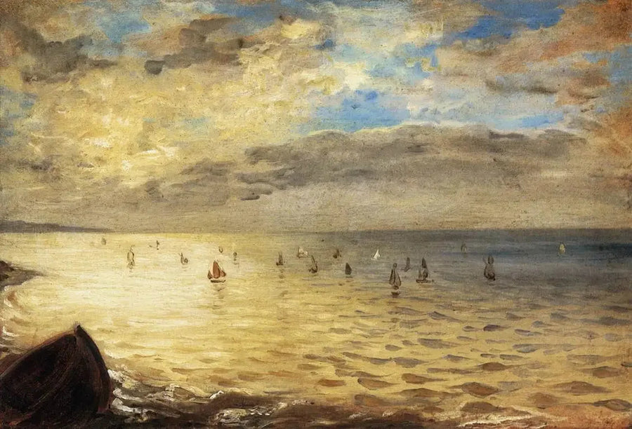 Havet sett från höjderna i Dieppe - Eugène Delacroix