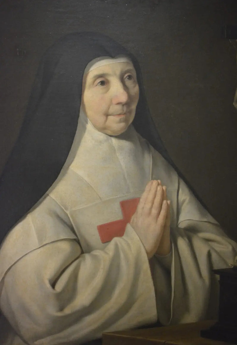 Mor Agnès av Saint-Paul i bön - Philippe de Champaigne