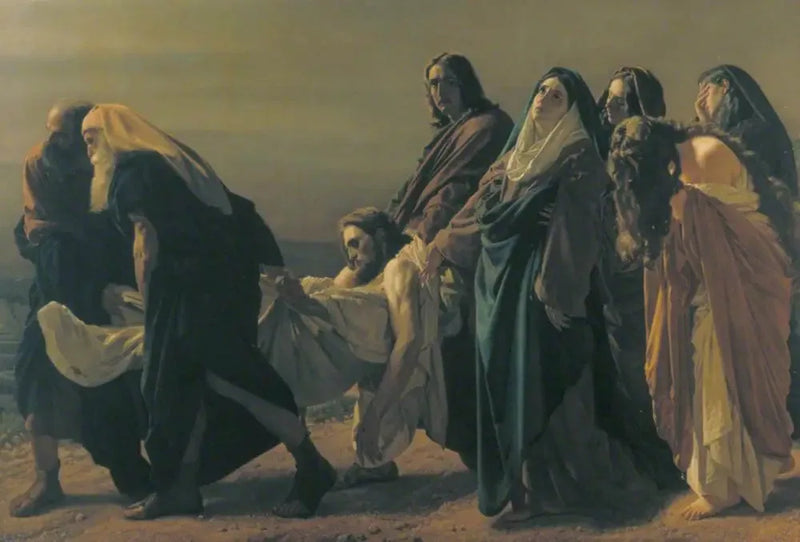 Gravläggningen - Antonio Ciseri