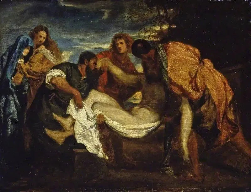 Begravningen, efter Titian - Henri Fantin-Latour