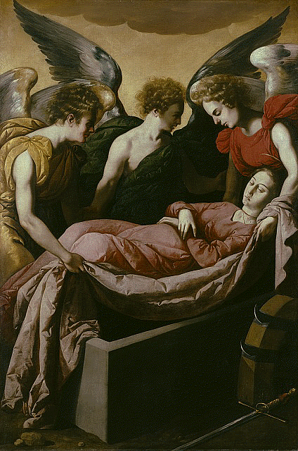 Sankt Katharina av Alexandrias gravläggning - Francisco de Zurbarán