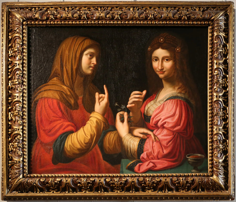 Moderskap och Fåfänga - Bernardino Luini