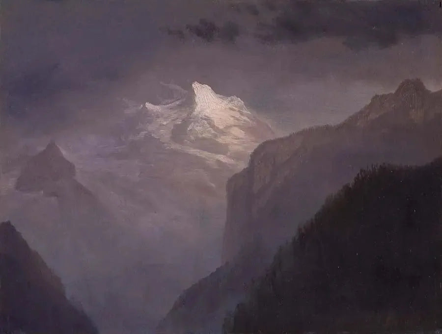 Den snötäckta bergen - Albert Bierstadt