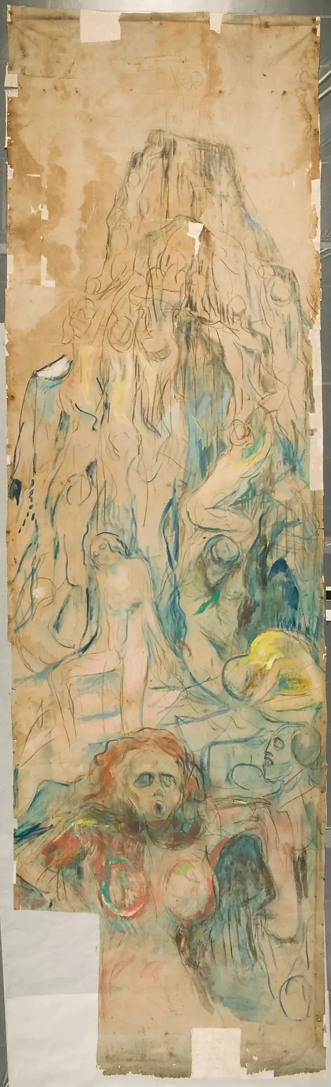 Den mänskliga bergen: centrala delen - Edvard Munch