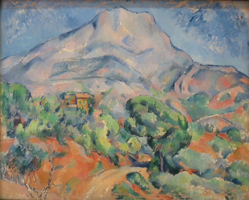 Berget Sainte-Victoire ovanför Tholonet-vägen - Paul Cézanne
