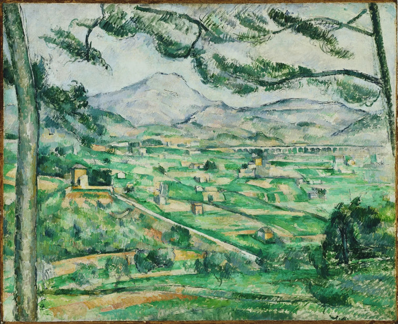 Berget Sainte-Victoire med stora pinjen - Paul Cézanne