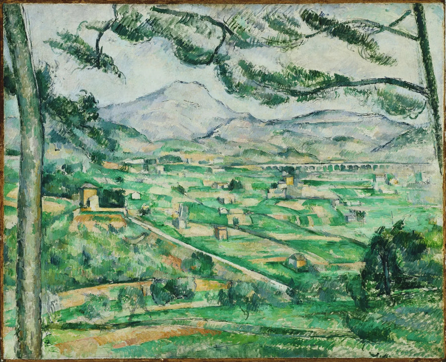 Berget Sainte-Victoire med stora pinjen - Paul Cézanne