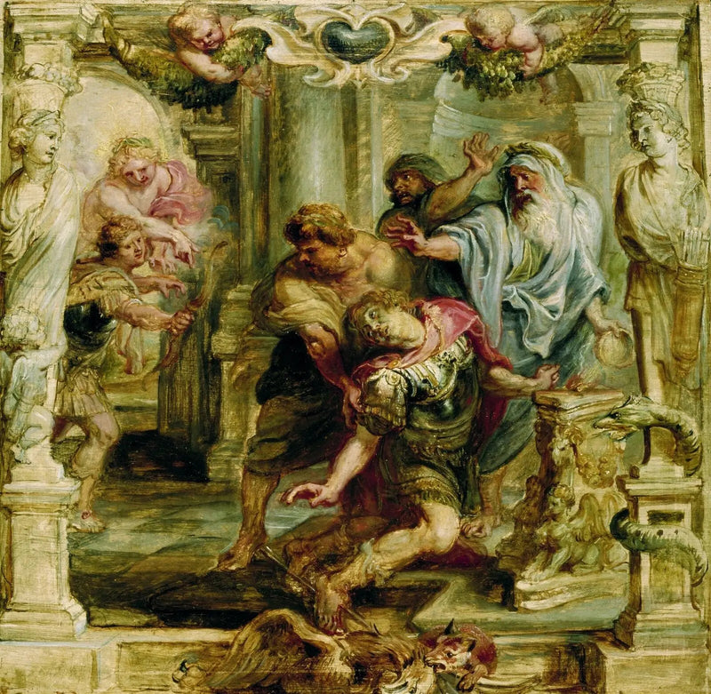 Achilles död - Peter Paul Rubens