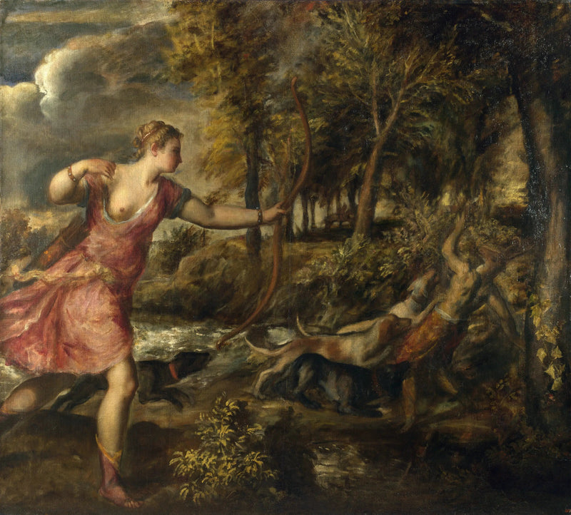 Actéons död - Titian