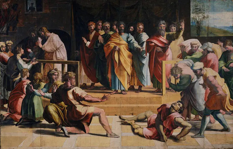 Ananias död - Raphael Sanzio