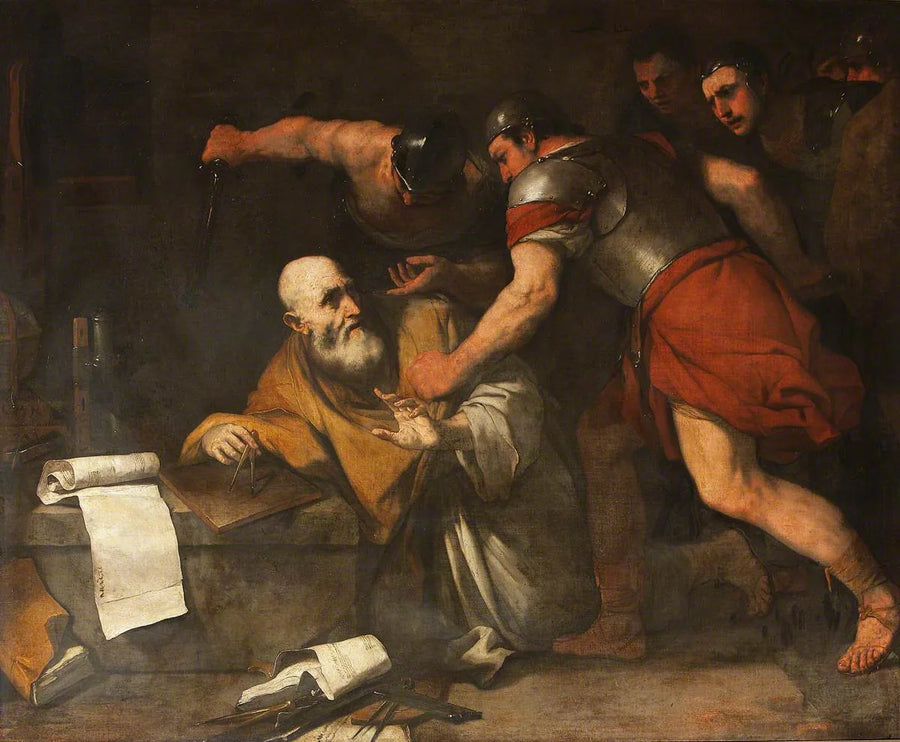 Archimedes död - Luca Giordano